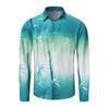 Men's Shirt Pattern Shirt 3D Printed Shirt Outdoor Street Long Sleeved V-Neck Clothing Fashion Designer Casual and Comfortable