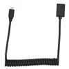 HD Multimedia Interface Cable Micro To Female 8K 60Hz 48Gbps Coiled Video Adapter Cord for Tablet TV Camera
