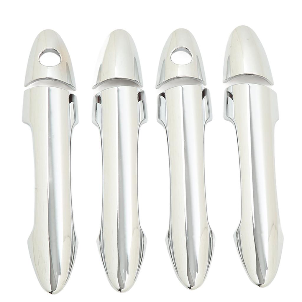 8 Pcs Car Exterior Door Handle Cover ABS Chrome Door Protector for Picanto Morning 2011?2016