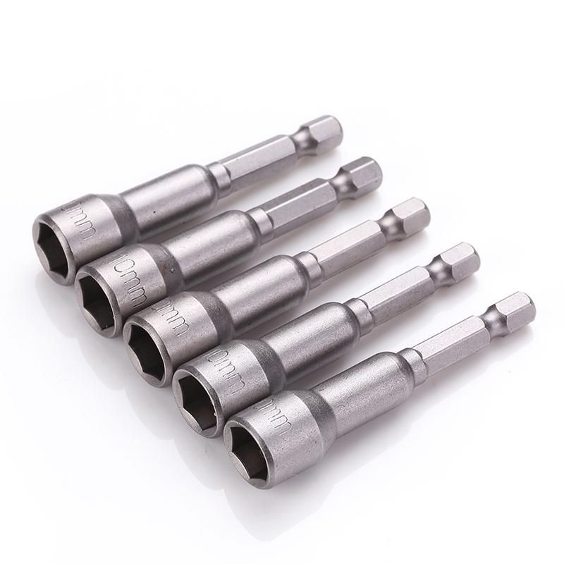 Magnetic Hex Socket & Driver Bits Set with Internal/External Hex Wrenches for Pneumatic Screwdrivers