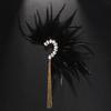 Handmade Feather Ear Cuff Imitation Feather Wrap Not Piercing Tassel Ear Clip Cuff Earrings for Women Wedding Cosplay