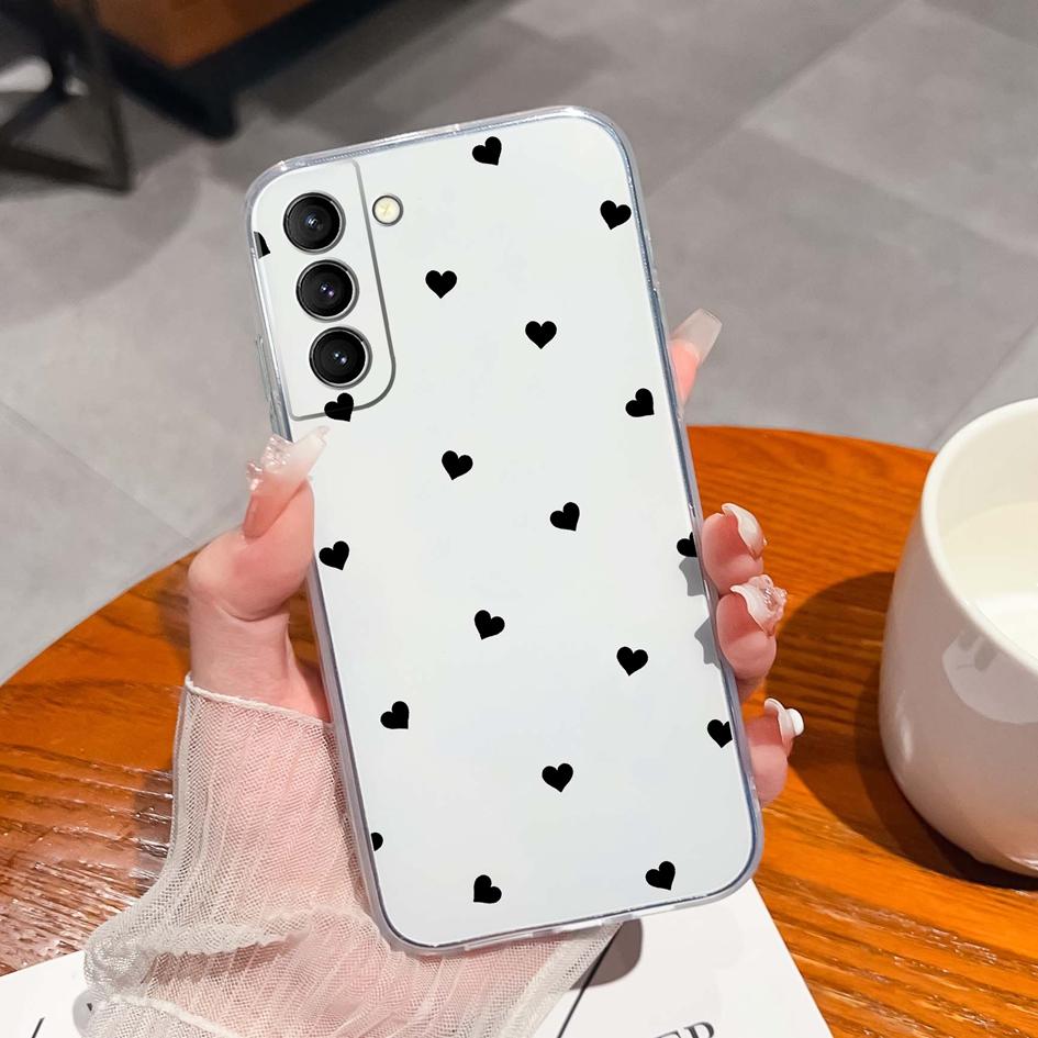 Back Cover For Samsung S21 S22 S23 Ultra Plus S6 S7 S9 Edge Bumper Case Screen Protector Luxury Graffiti Butterfly Silicone Soft TPU Transparent Shell