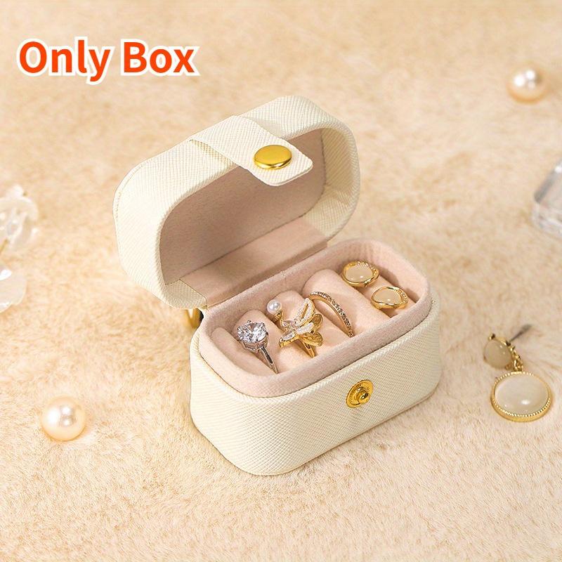 Jewelry Box with Large Capacity High-end and Exquisite Earrings Necklace Handicraft Storage Box