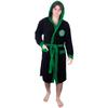 Celtic FC Mens Crest Fleece Contrast Trim Dressing Gown