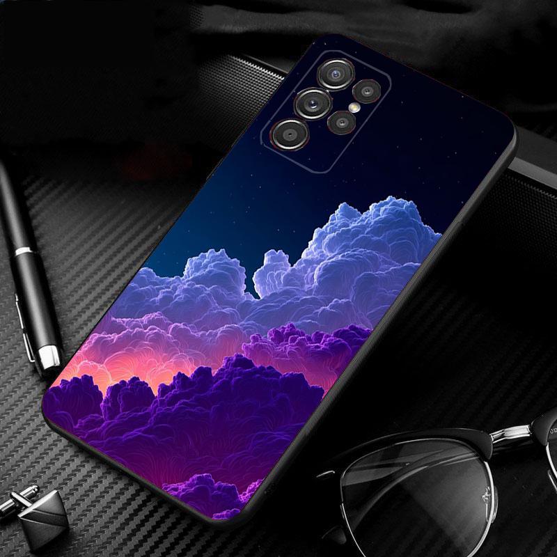 Clound Moon Star Night Phone Case For Samsung Galaxy S25 S24 S23 S22 S21 Ultra S24 S23 S22 S21 S25 Plus S24 S25 FE