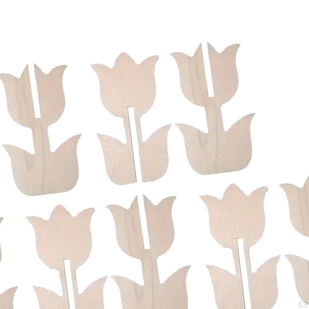 Dřevěné tulipány pro domácí tvoření a dekoraci