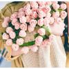Handmade Wool Blanket with Rose Bouquet Design - Perfect Valentine's Day or Office Gift