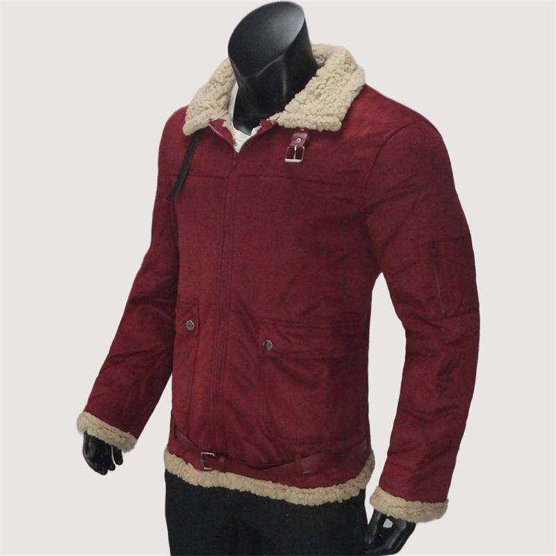 Winter Cold Men's Jacket Zipper Fleece Warm Coats Street Windproof Casual Men's Clothing Outerwear Lapel Jackets S-5XL