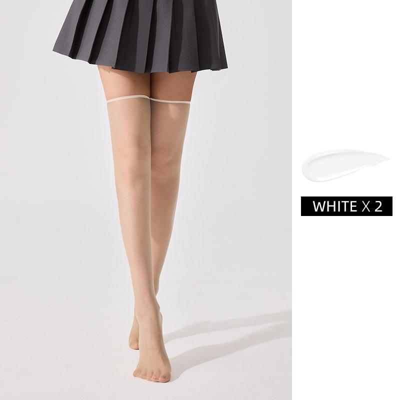 

Літні надтонкі дихаючі невидимі панчохи-шкарпетки до коліна та на стегна з нейлону 15D, обтислі, прозорі, набори One Size 40-70 KG