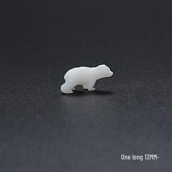 3D Crystal Resin Polar Bear & Penguin Glacier Ornament