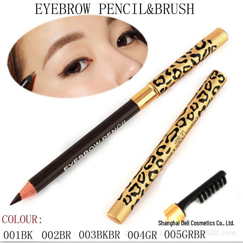 Dazzling Color Double-Ended Eyebrow Pencil with Brush - Sweatproof & Smudgeproof