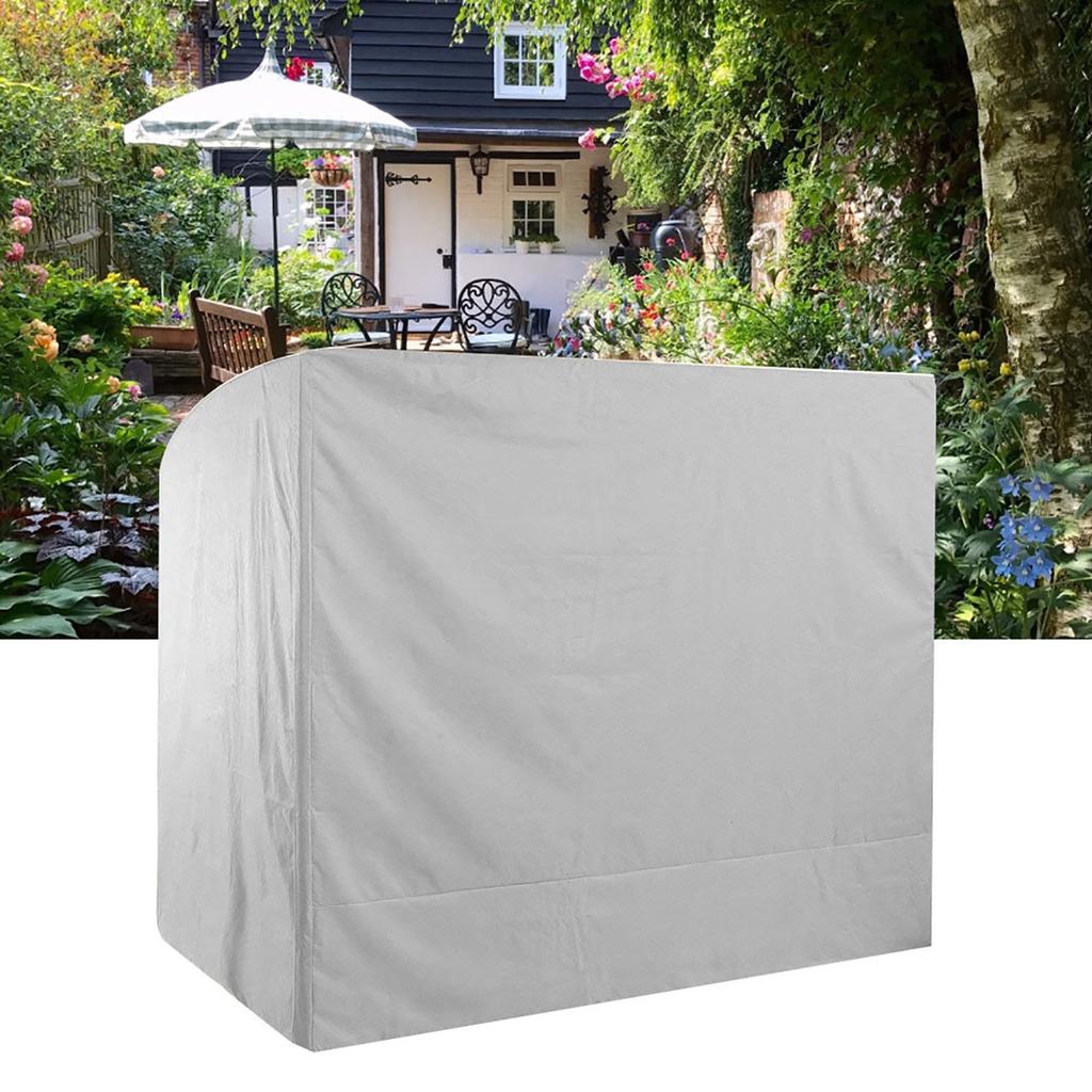 Gartenschaukel Sitzbezug Wasserdicht Outdoor Hof Hängematte Staubschutz Baldachin Grau