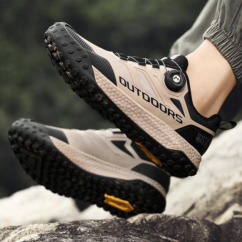 Hiking Shoes For Men Lightweight Jogging Sneakers With High-Quality Material Quality Brown Black