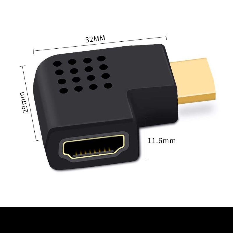 HDMI Adapter Right-angle/elbow 90-degree and 270-degree Female-to-female and Male-to-male High-definition Adapters