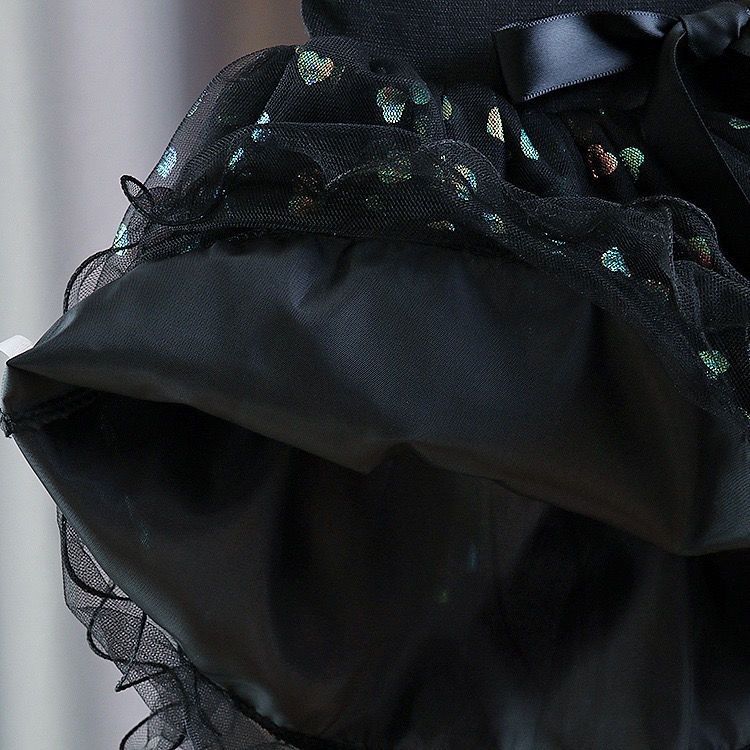 Flickors tryckta kjol Kort kjol Sommar Barns prinsesskjol Flickors chiffongkjol Fluffig kjol