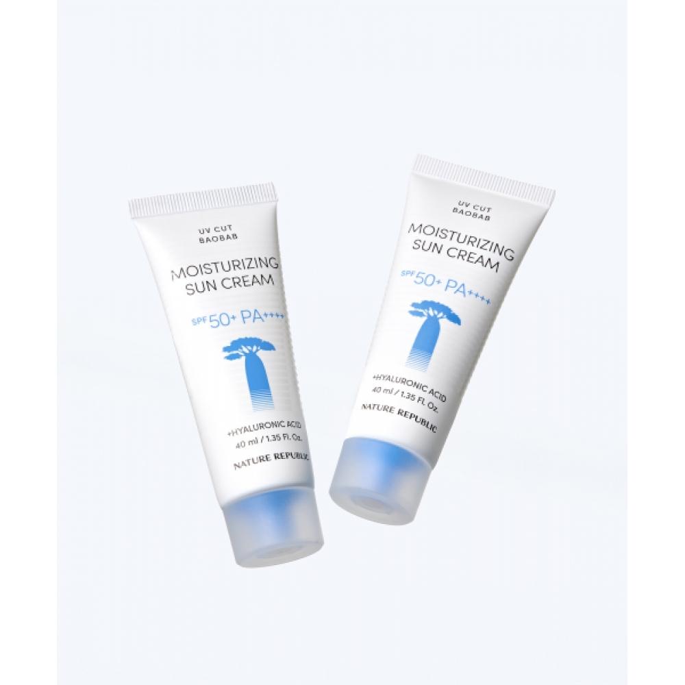 

Nature Republic [2 Pack] Uv Cut Baobab Moisture Sun Cream Spf50+ Pa++++ Single option NB0059