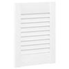 Portes d armoire à persiennes 2 pcs blanc 39,5x29,5 cm