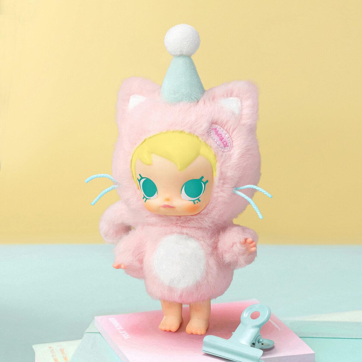 Baby Molly Pocket Friends Series Plush Pendant Peace Doll Toy Gachapon Sofubi Figure Keychain Blind Gift Fan Activity Pop Mart