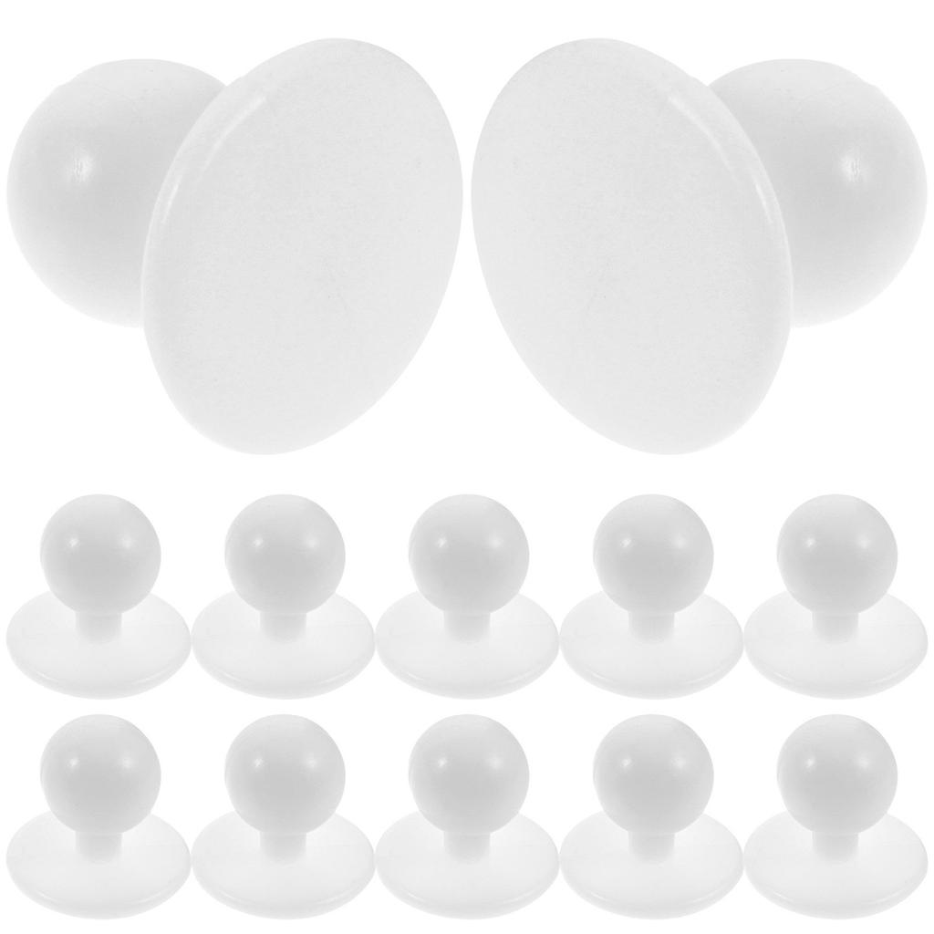 100Pcs Replacement Chef Buttons Wear-Resistant Plastic Buttons for Suit Uniform DIY Sewing Craft Decoration Button Assortment