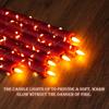 6pcs Flameless Wax-Effect 3D Flickering Candles with Control LED Electronic String Light Candlestick Ambient Lighting Home Decor