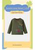 Boys' Dino Embroidery Long-Sleeve Green T-shirt, Casual Autumn/Winter Base Layer, Small/Medium
