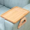 Anti-slip Sofa Armrest Tray Clip-On Couch Arm Side Holder Wooden Folding Sofa Table  Household