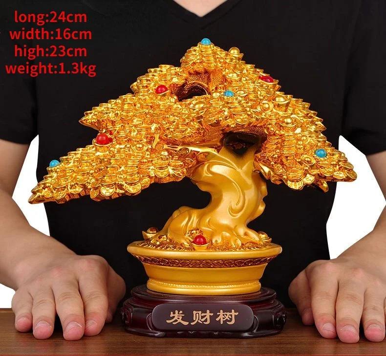 Feng Shui Fortune Tree Ornament Store Opening Money Tree Living Room Store Decorations