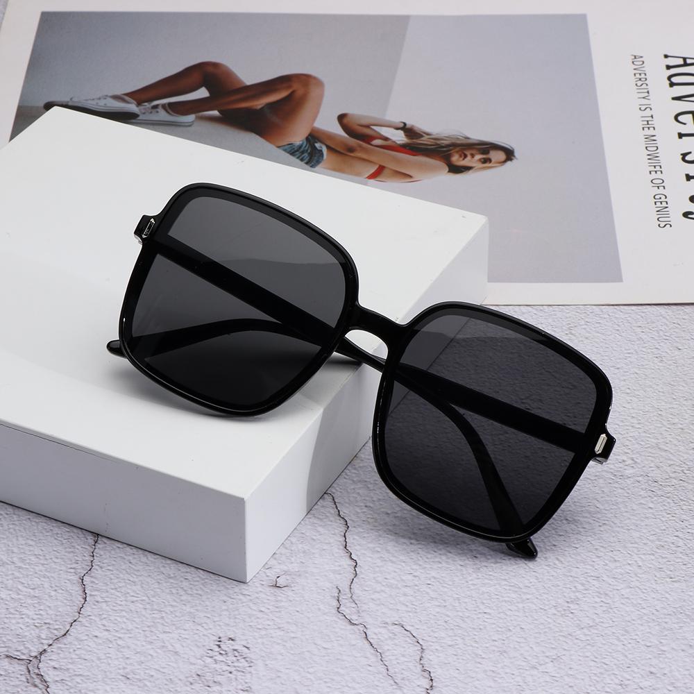 Black Square Oversized Sunglasses Square Glasses Personalized Colorful Sunglasses Trend Versatile Sunglasses UV4