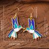 Hummingbird Pendant Women's Small, Exquisite and Versatile Bird Earrings