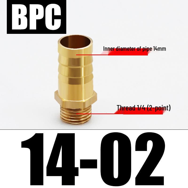 All-Copper Male Thread Fittings: Pagoda Head, PC6/8/10, 4-Point & 6-Point for Water/Gas Hoses