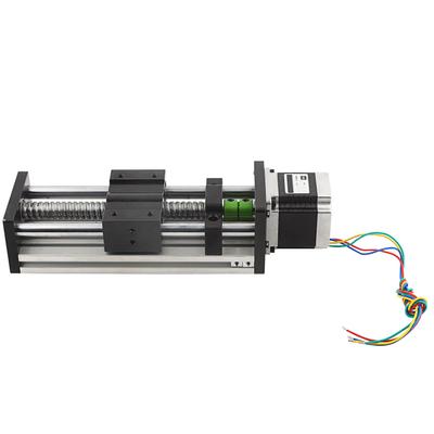 100mm Efektywny Skok 1605 Prowadnica Kulowa Stół Przesuwny Silnik Krokowy Nema23 57