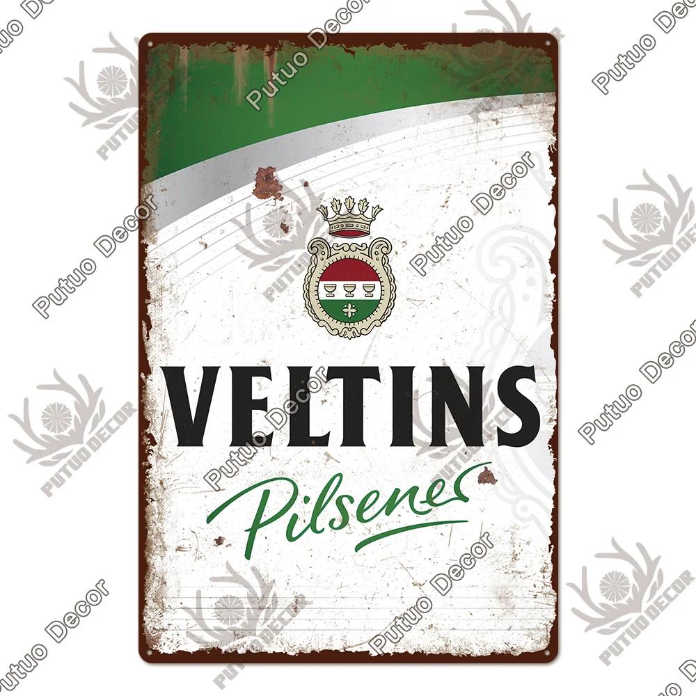 Putuo Decor Germania Beer Brand Metal Sign Plaque Metal Vintage Tin Sign pentru Bar Pub Man Cave Kitchen Club Bar Wall Decor Home