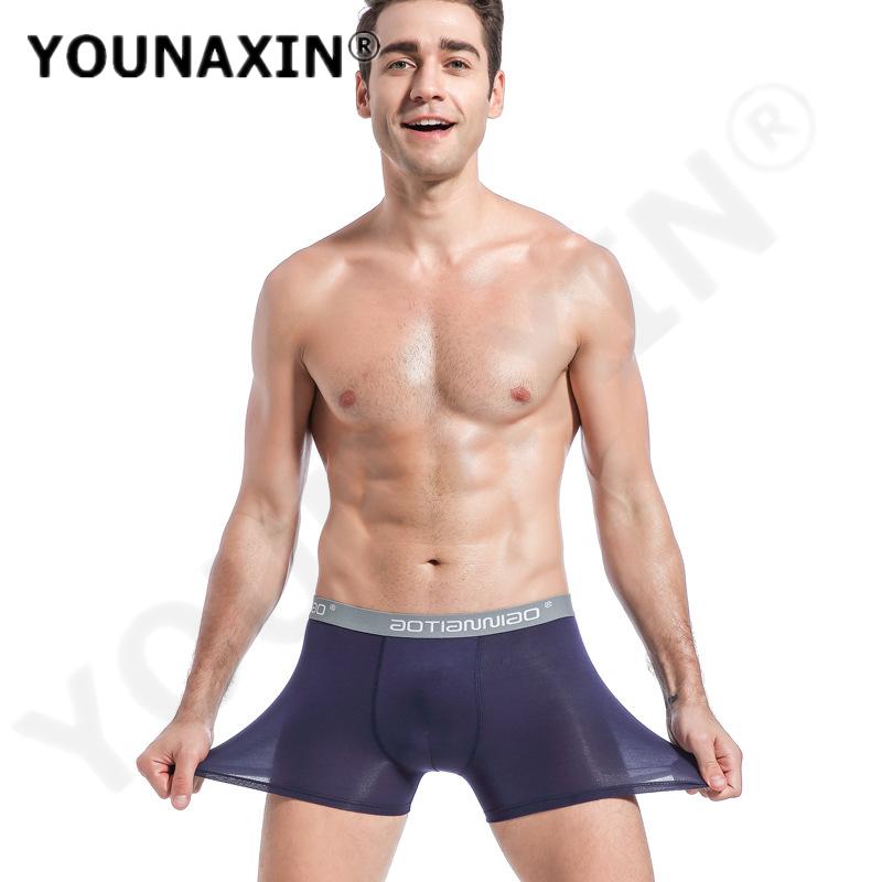 Large Size Modal Men's Underwear Mid-waist Undershorts Youth Comfortable Boy Panties Breathable Boxer Briefs Sexy Undies L XL 2XL 3XL