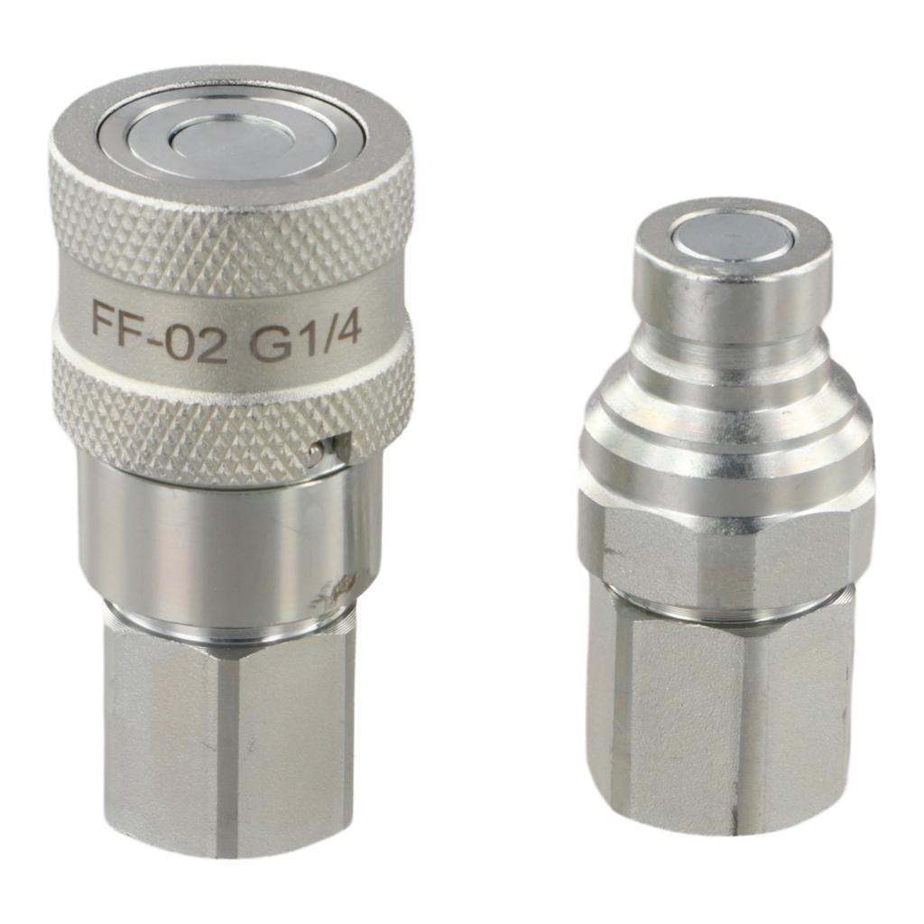 Cylindrical Hydraulic Connectors Featuring Enhanced Durability through White Zinc Treatment A Must Have for Industrial Use