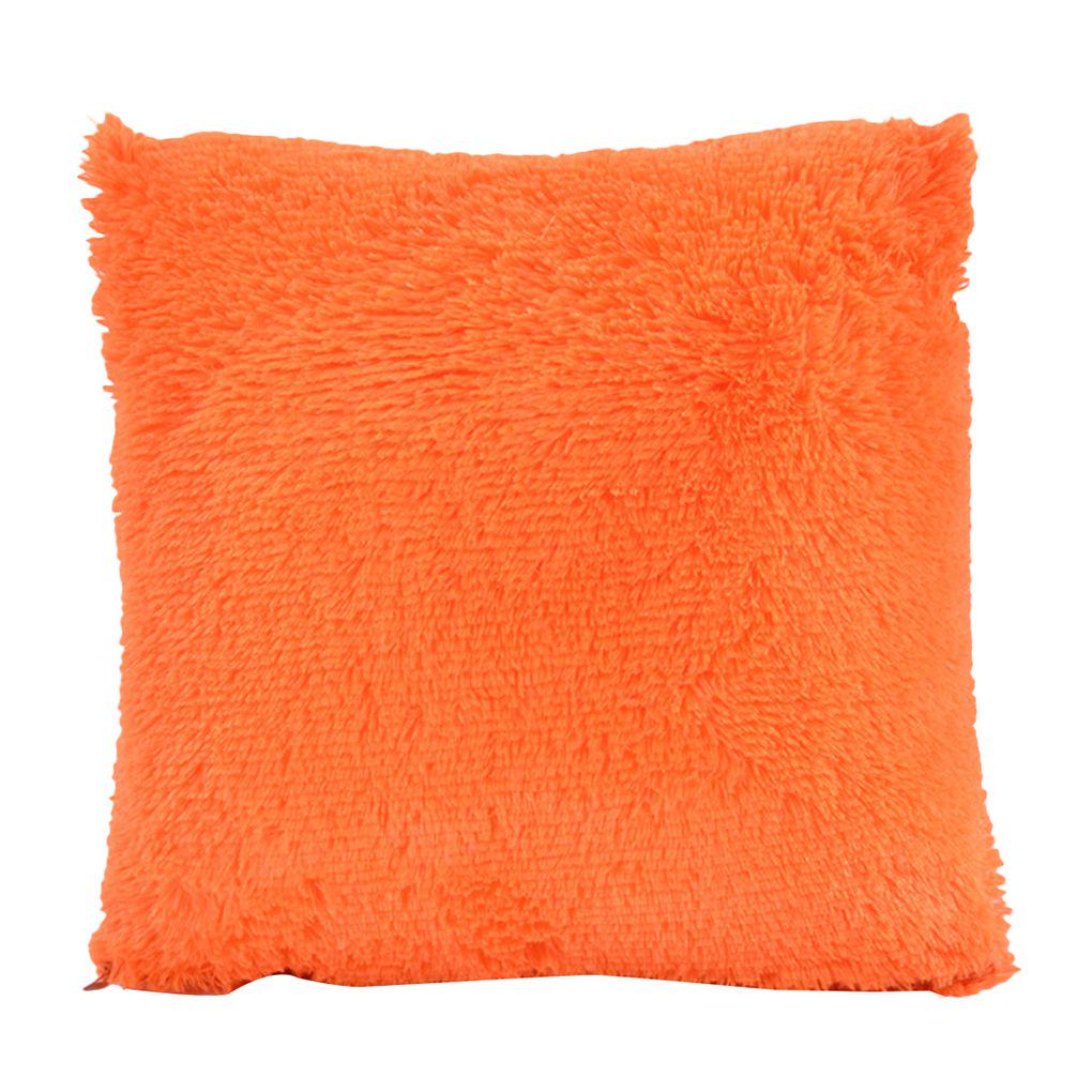 Throw Home Decoration Fur Fluffy Sofa Pillow Soft Plush Cushion Cover