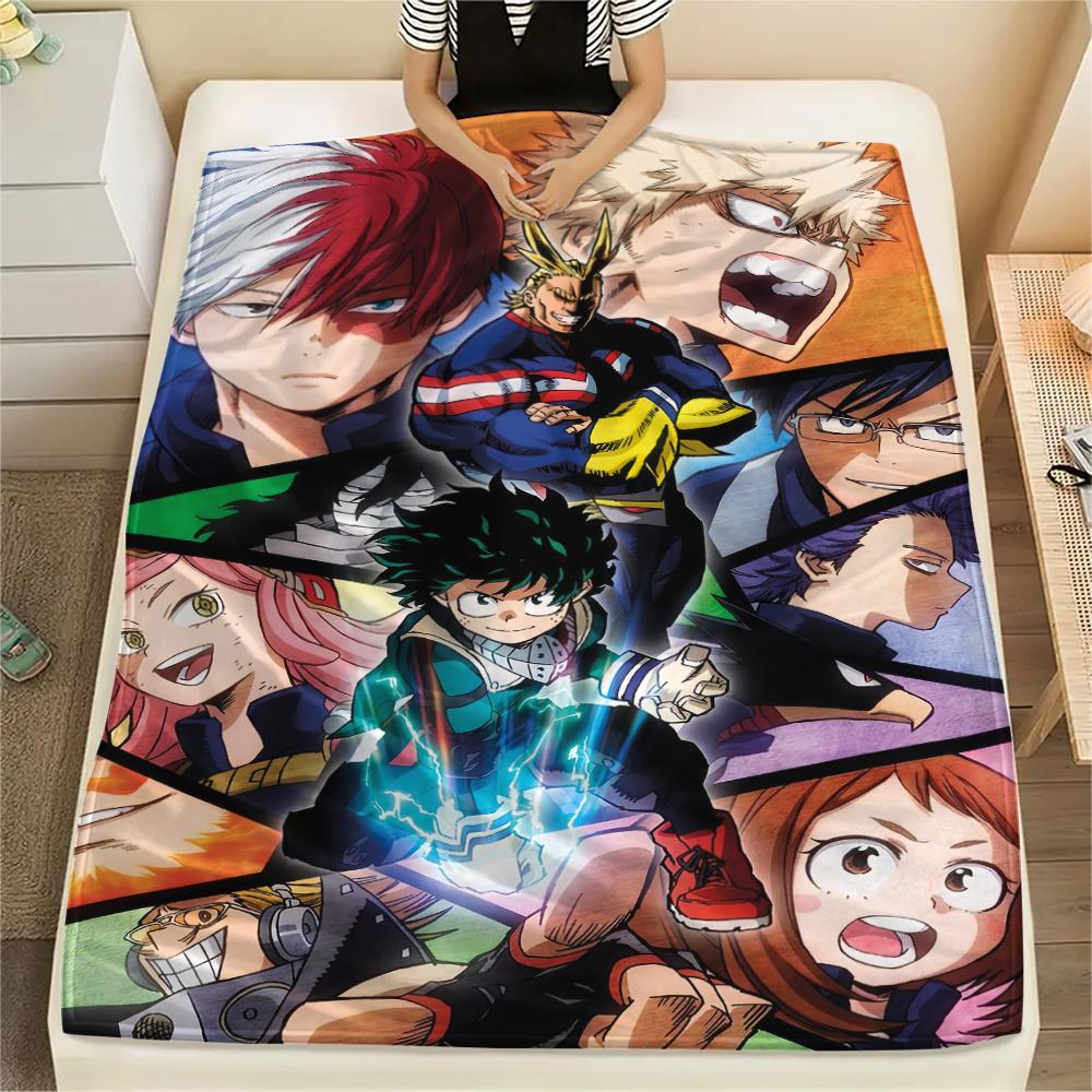 

My Hero Academia Cute Blanket, MHA Fan Soft Throw, Great Gift.chl 75x90cm