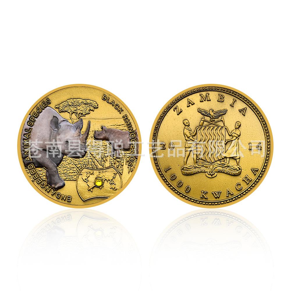 

Rare African animal coins, tigers, pandas, antique gold, metal commemorative coins, commemorative medals, gifts, 12 types