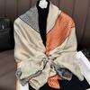 Spring and Summer New Brocade Silk Scarf Women's Versatile Travel Sunscreen Beach Towel Air-conditioned Room Shawl Fashion Scarf