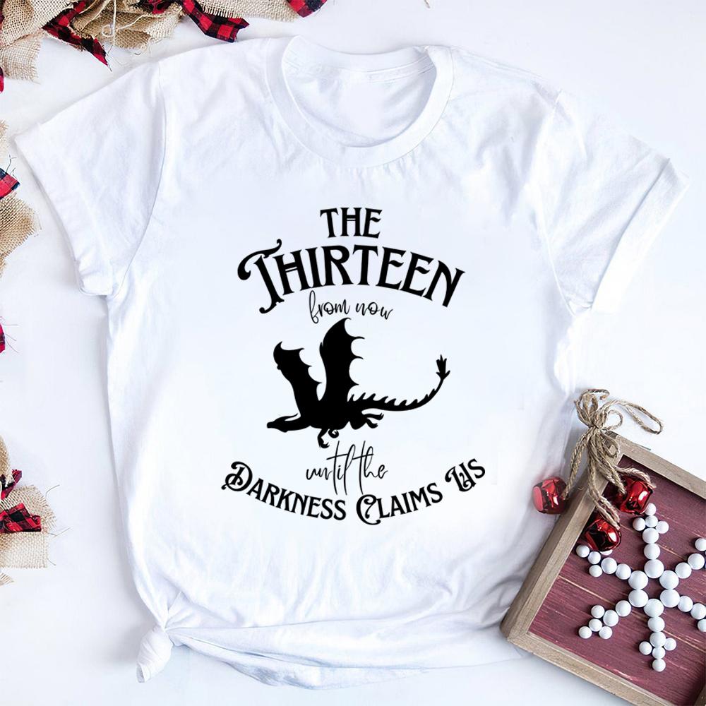 The Thirteen Tshirt From Now Until The Darkness Claims Us Sarah J Maas Shirt Dragon Throne of Glass Book Lover Tops Fans Gift