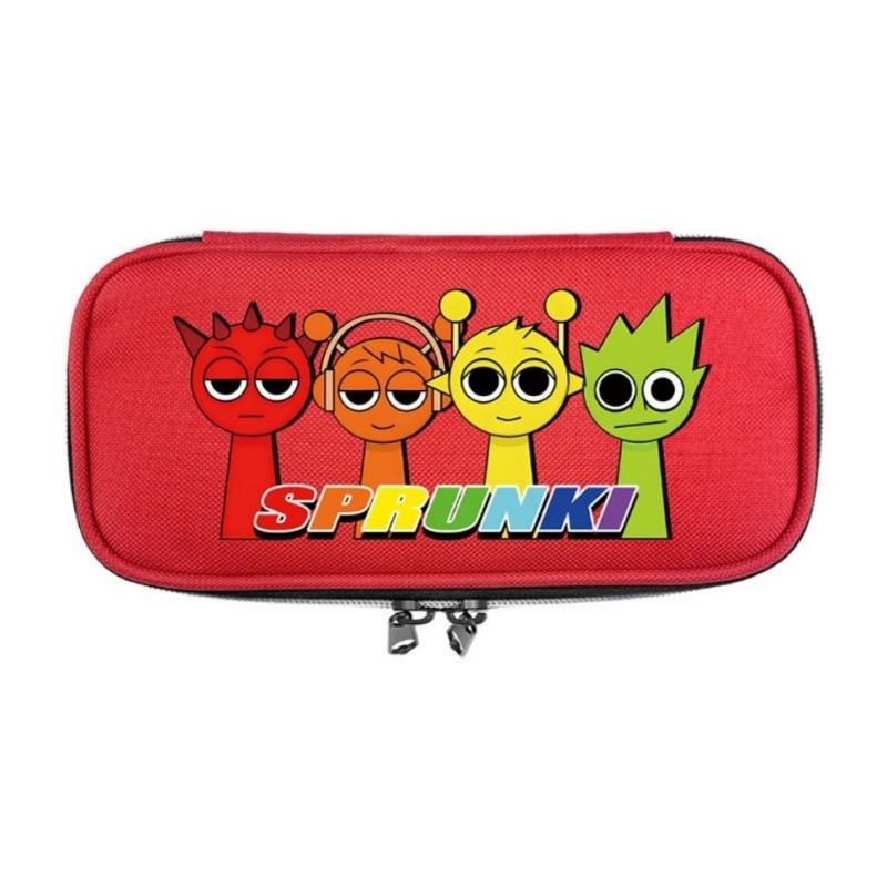 Sprunki Print School Handheld Pencil Case Stationery Box