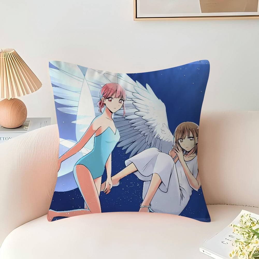 

Anime B-Blue B-Box Stitch Lucky Dragon pillow cover sofa cushion cover home room decoration children gift 16x16Inch