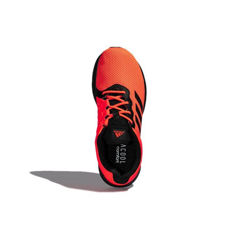 Adidas Fluidcloud Casual Comfortable Fabric Non-Slip Breathable Low-Top Marathon Running Shoes Men Sneaker Red Black FX2050