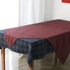 Double Gauze Check Tablecloth - Blue 130x210