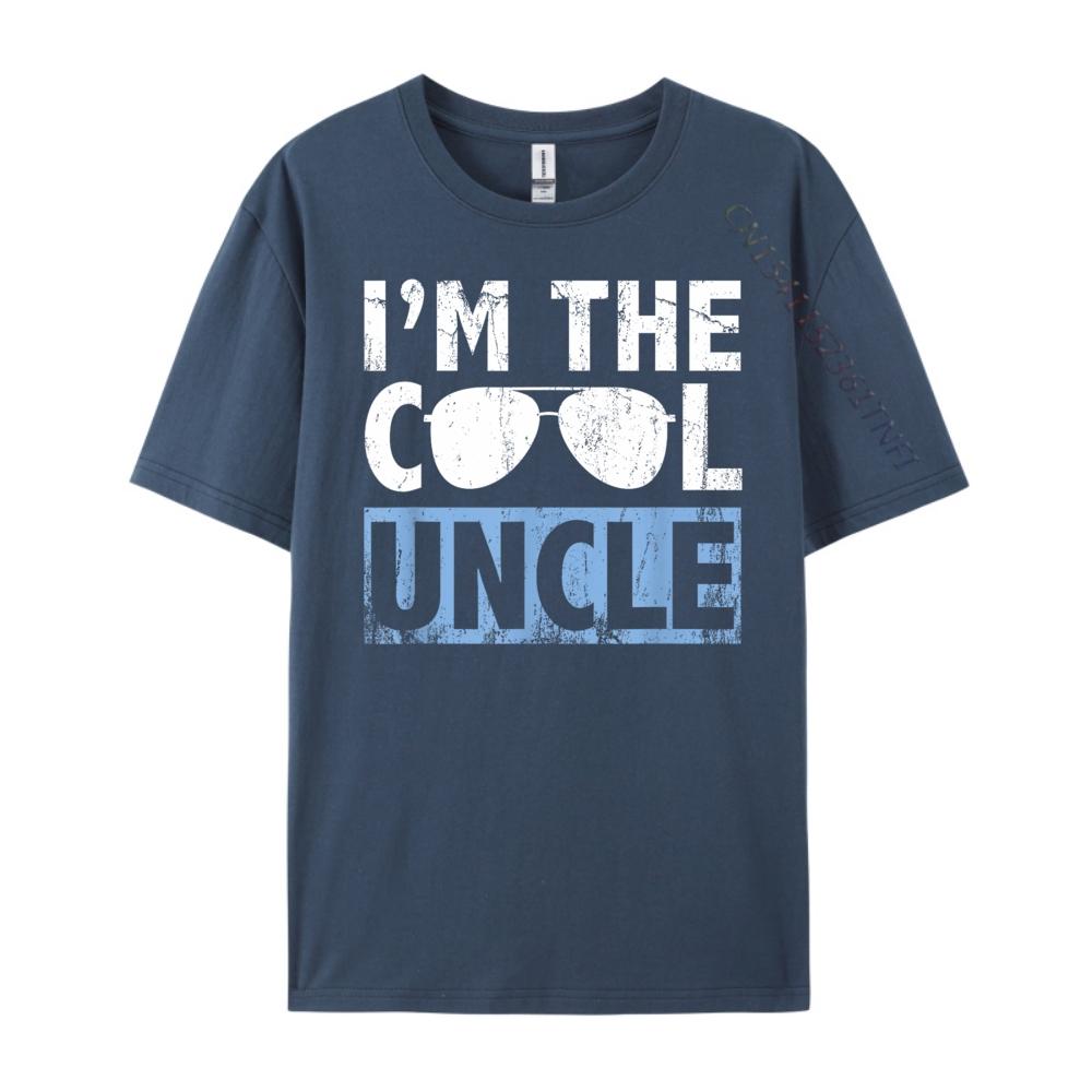 Im The Cool Uncle Shirt Gifts White T Shirt Men Streetwear