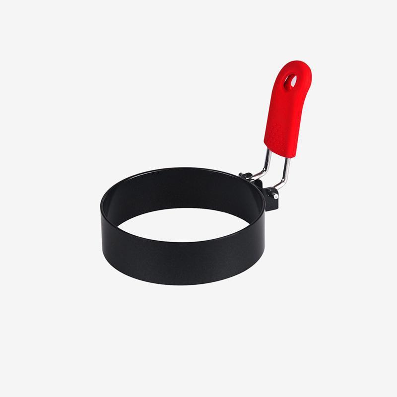 

1 шт./набір Форма для смаженого яйця Кругла форма для яєчного кільця Аксесуари для приготування яєць Форма для смаженого яйця Інструмент для сніданку для смажених яєць Нержавіюча сталь MYY червоний