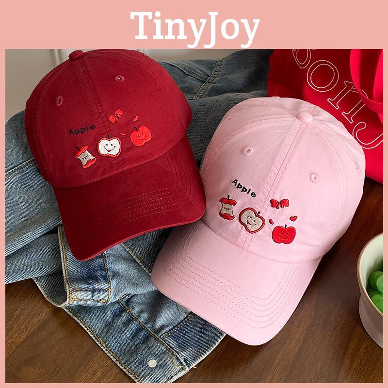 Baseball Red Cute Hat With Embroidery Ideal For Spring Outfits For Women