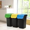 KADAX Trash Can 3x25L Set for Waste Sorting Container with Handle