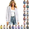 Women's Oversized Hoodie Casual Long Sleeve Zip-Up Sweatshirt for Everyday Wear