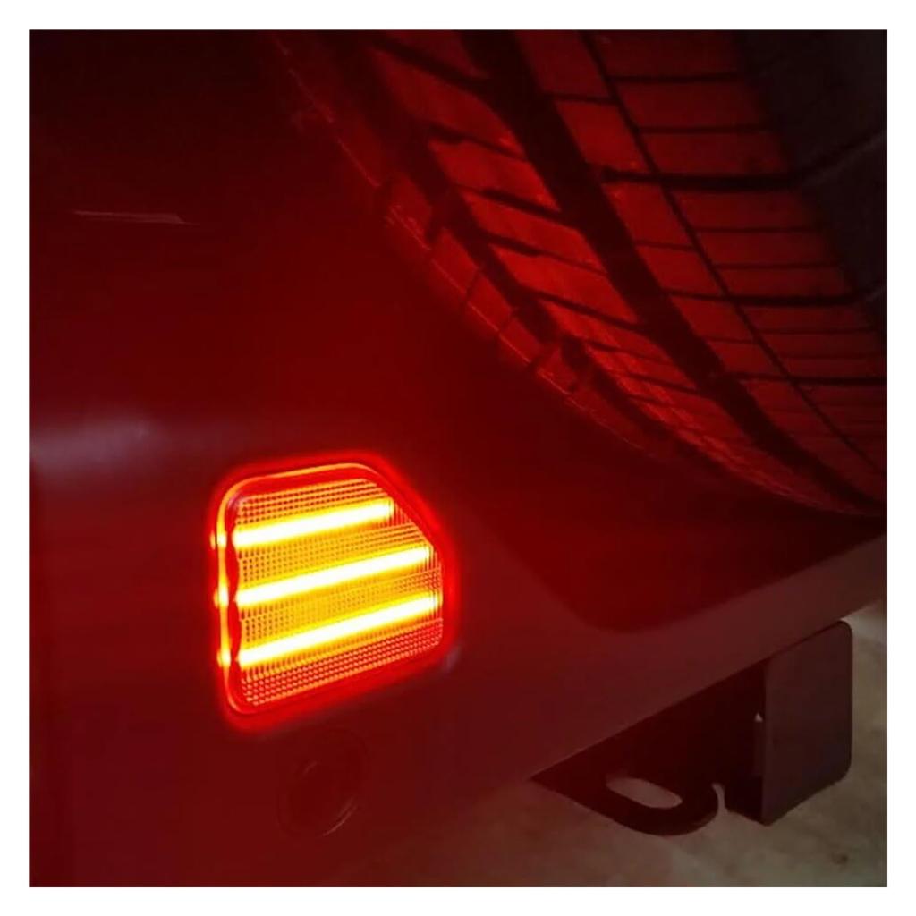 2 Pcs Car Tail Light Wrangler JL 2018-2021 Car Rear Bumper LED Rear Fog