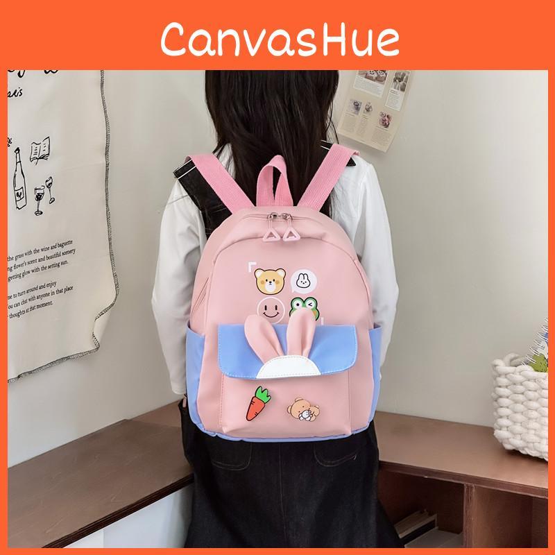 Backpack Cartoon Rabbit Ith Soft Nylon Fabric And Animal Print Children For